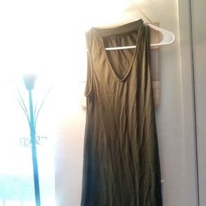 A. Chocker Olive greeen tight party dress